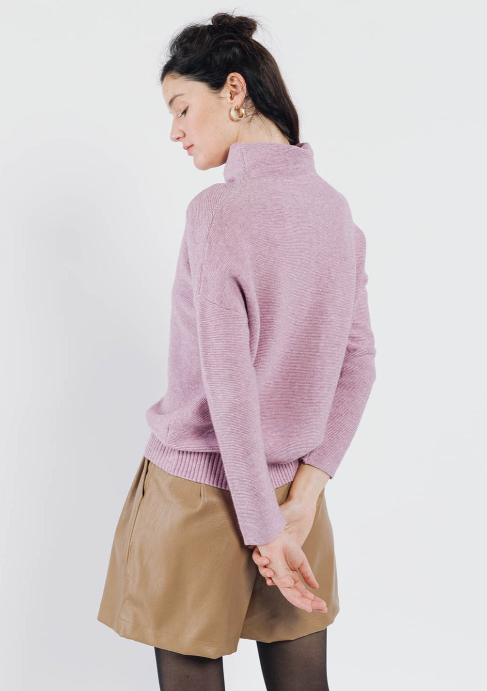 Μπλούζα πλεκτή rib ζιβάγκο