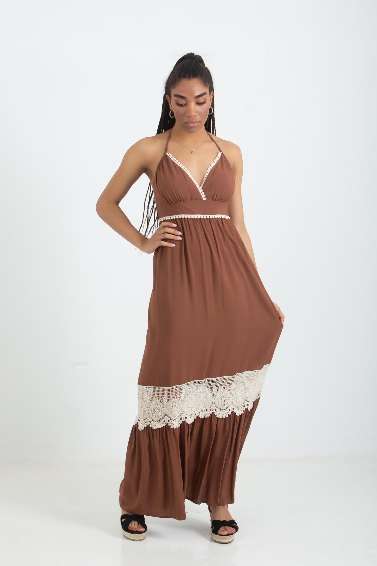 Maxi Φόρεμα με δανδέλα