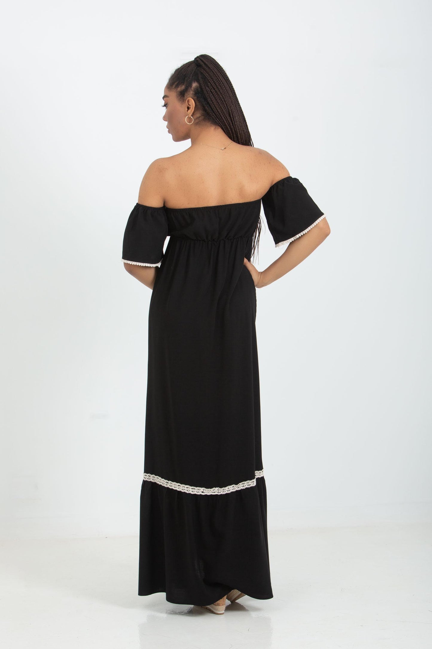 Φόρεμα maxi strapless