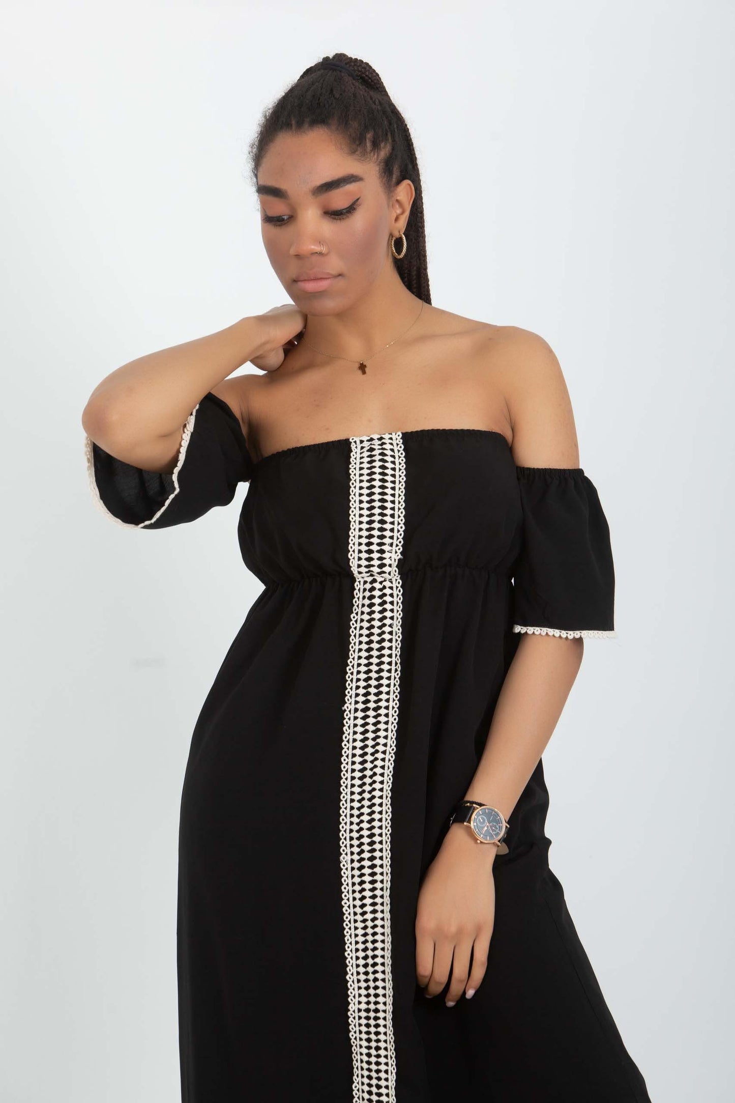 Φόρεμα maxi strapless
