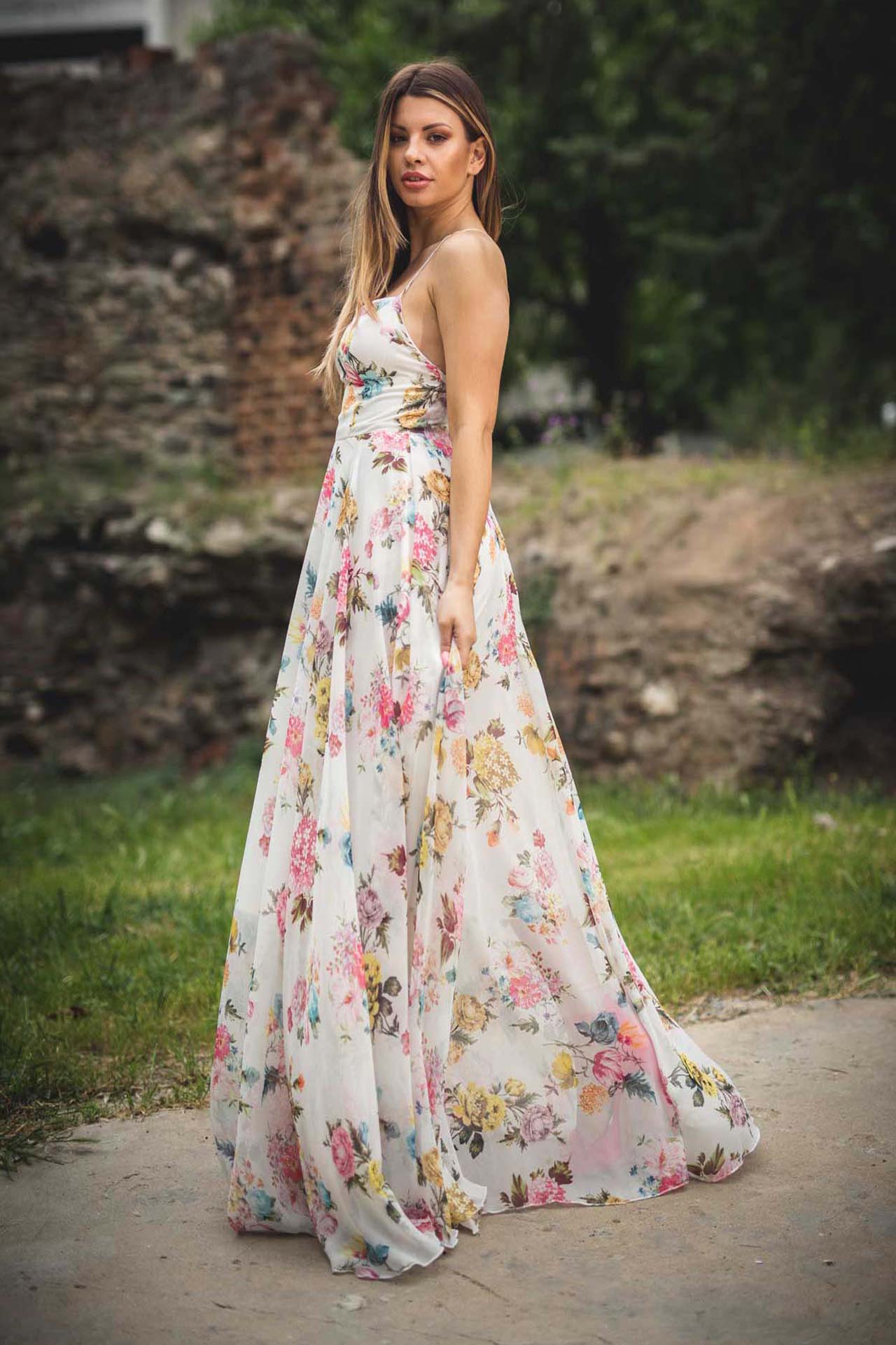 Φόρεμα floral maxi
