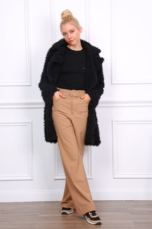 Ημίπαλτο μάλλινο μπουκλέ