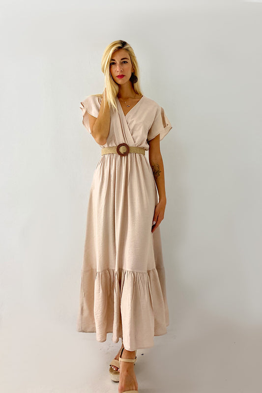 Φόρεμα maxi κρουαζέ