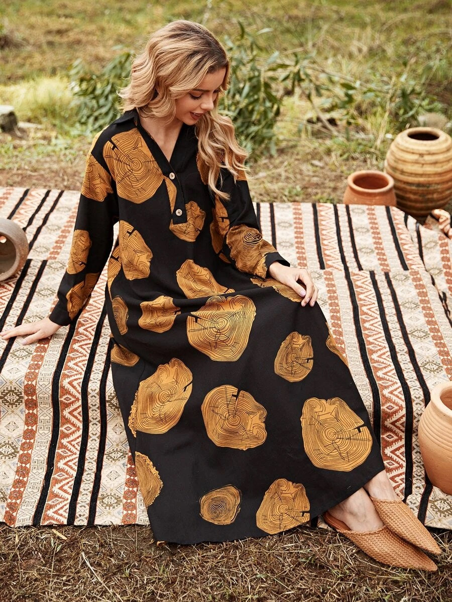 Φόρεμα midi/maxi printed