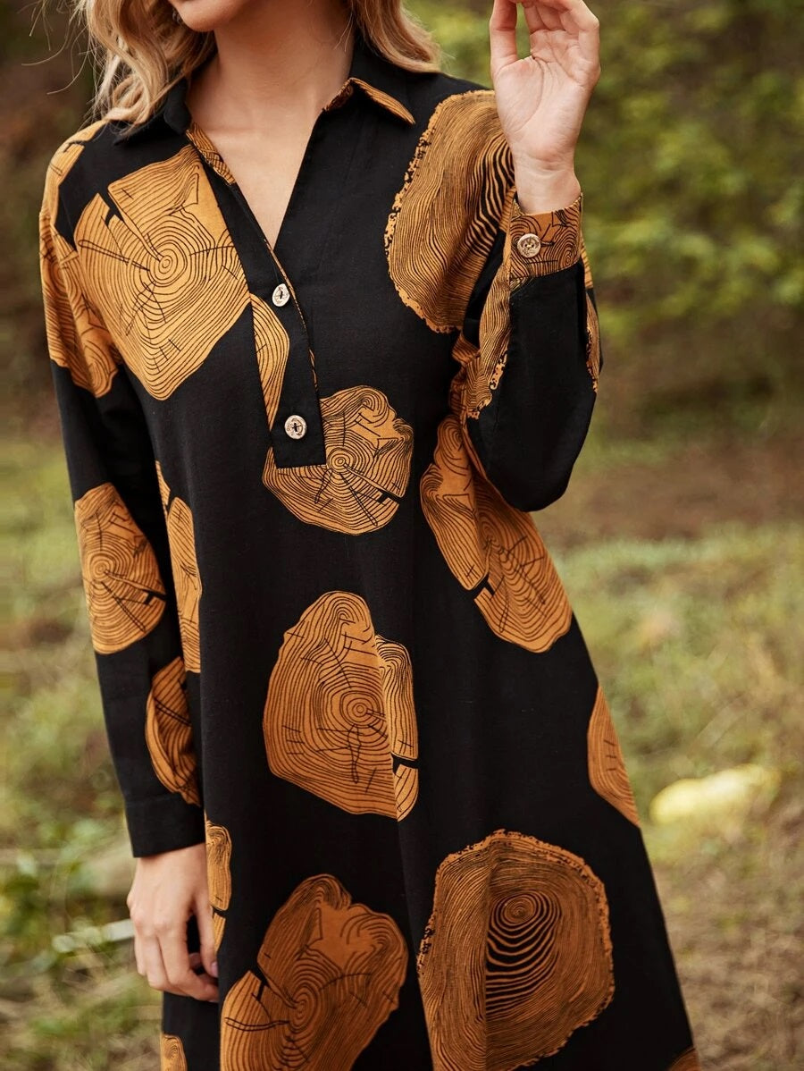 Φόρεμα midi/maxi printed