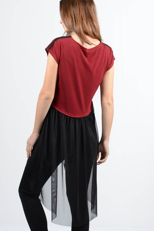 Top ασύμμετρο με διαφάνεια