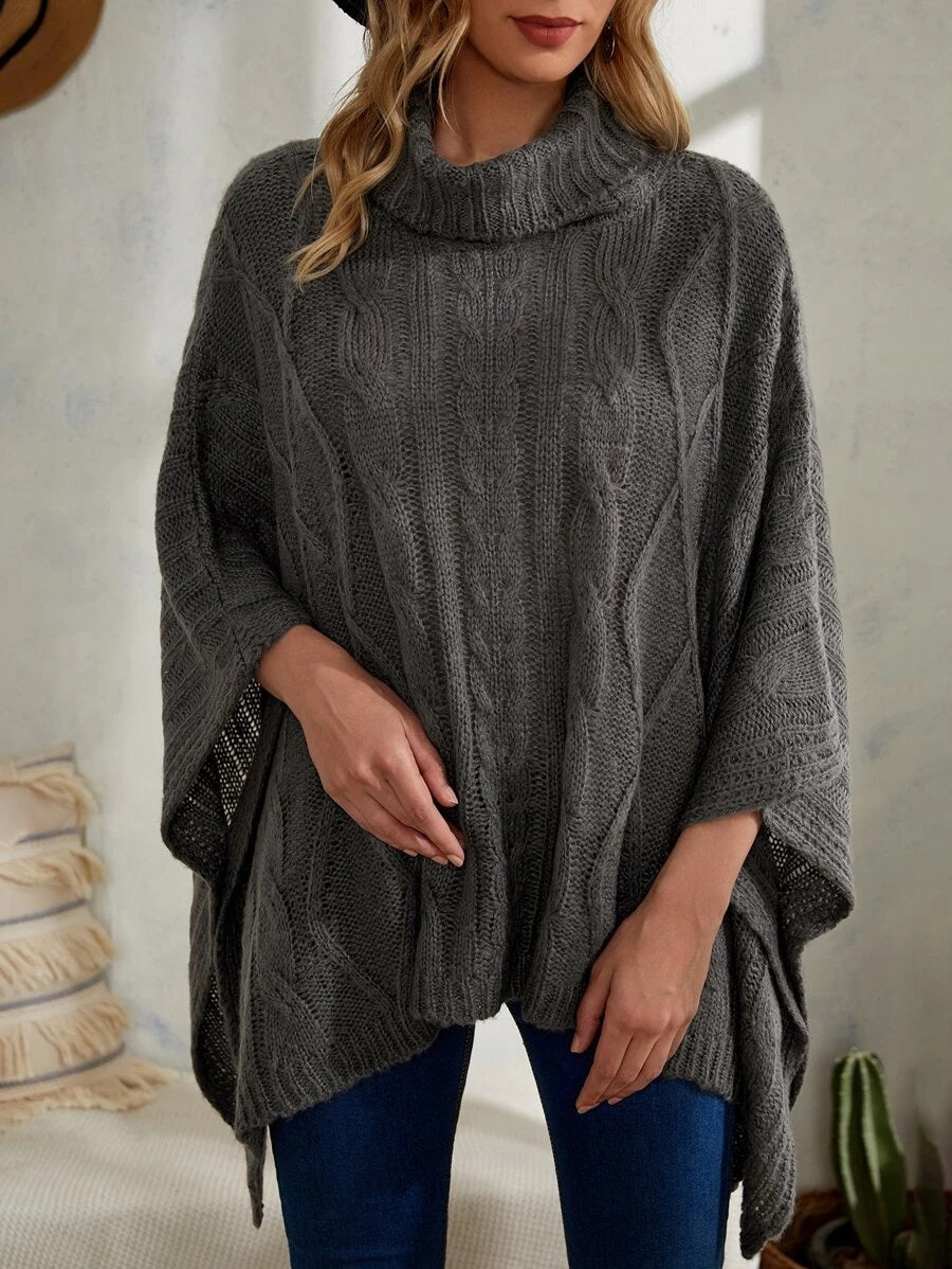 Ponchos πλεκτό oversized