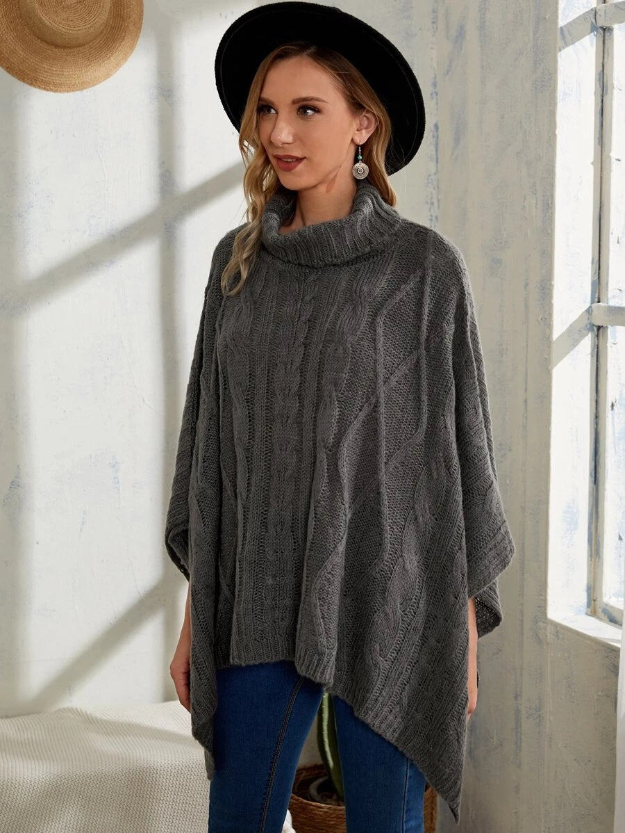 Ponchos πλεκτό oversized