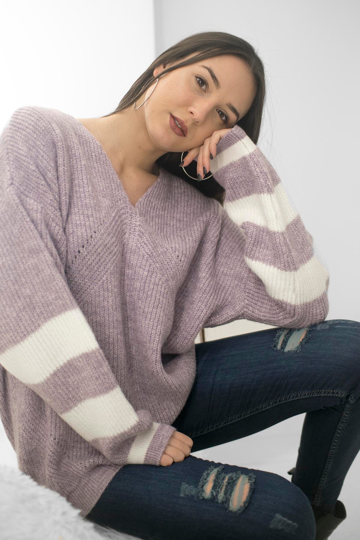 Μπλούζα πλεκτή oversized