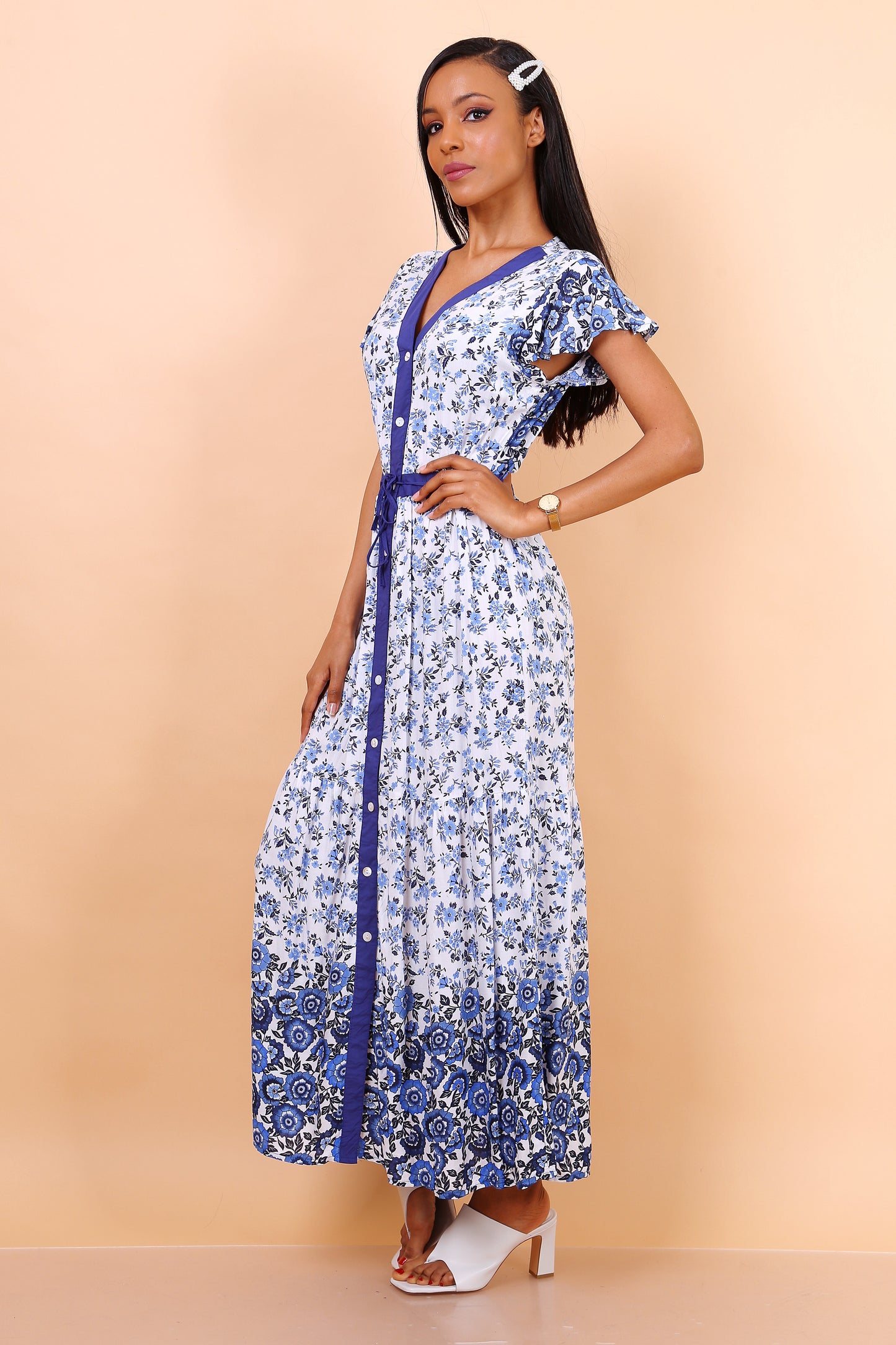 Shirt Dress Floral maxi