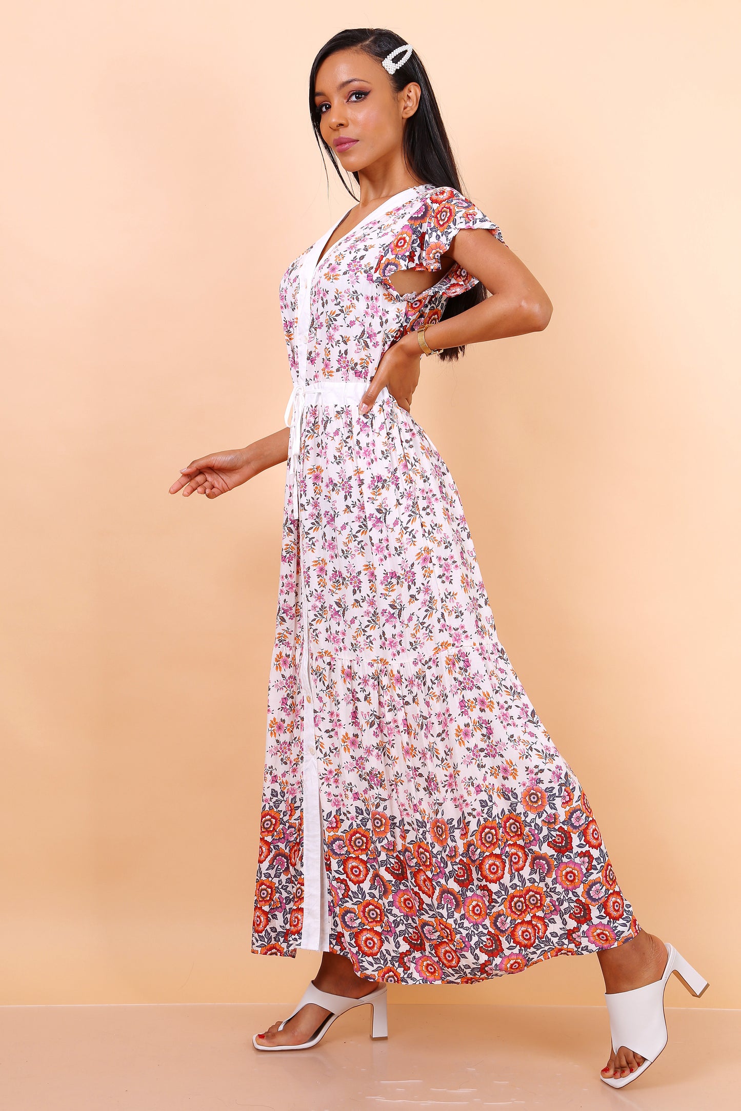 Shirt Dress Floral maxi