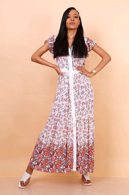 Shirt Dress Floral maxi