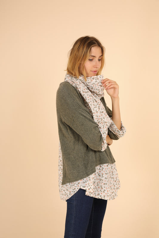 Μπλούζα δύο υφασμάτων