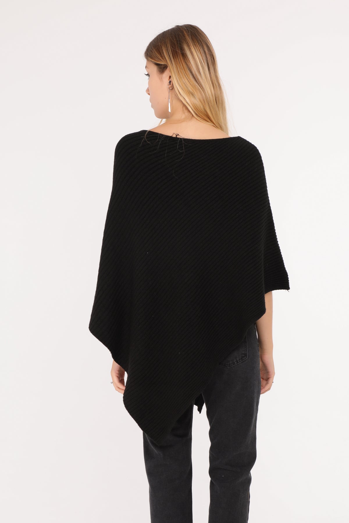 Πλεκτό ponchos rib