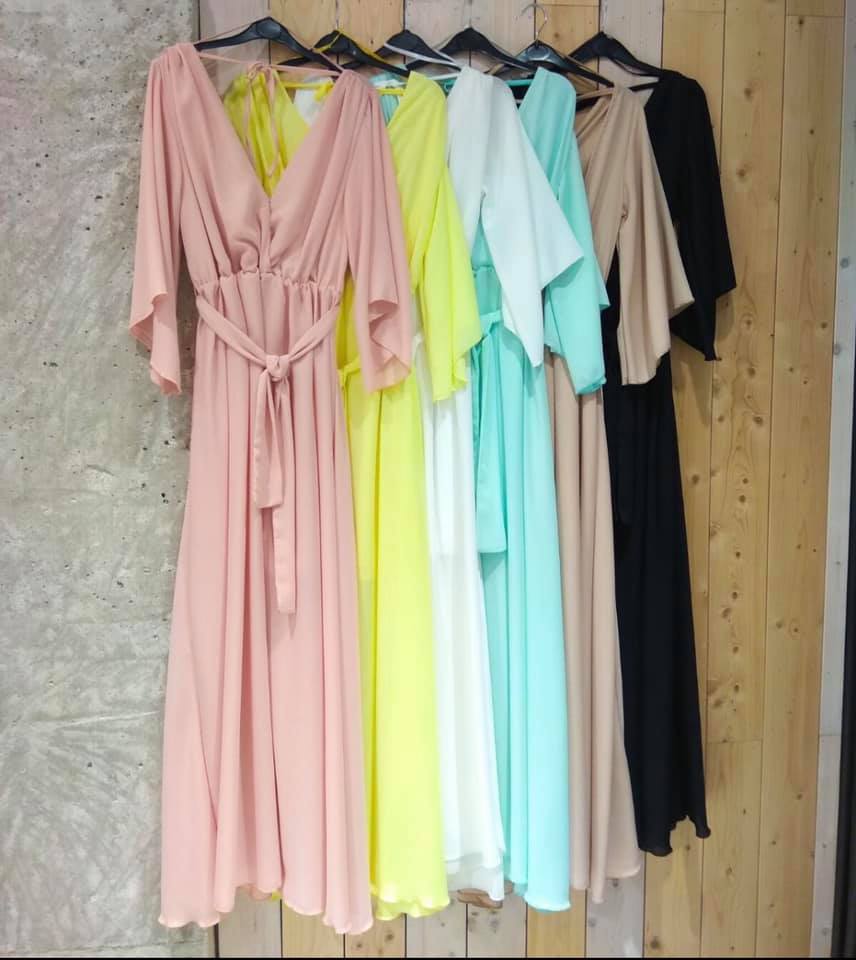 Φόρεμα maxi croise