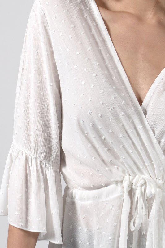 Μπλούζα κρουαζέ πουά