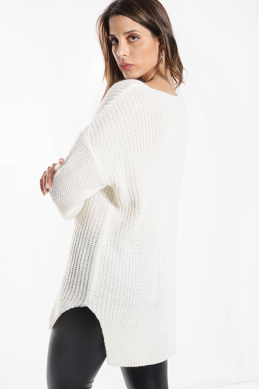 Μπλούζα πλεκτή φαρδιά