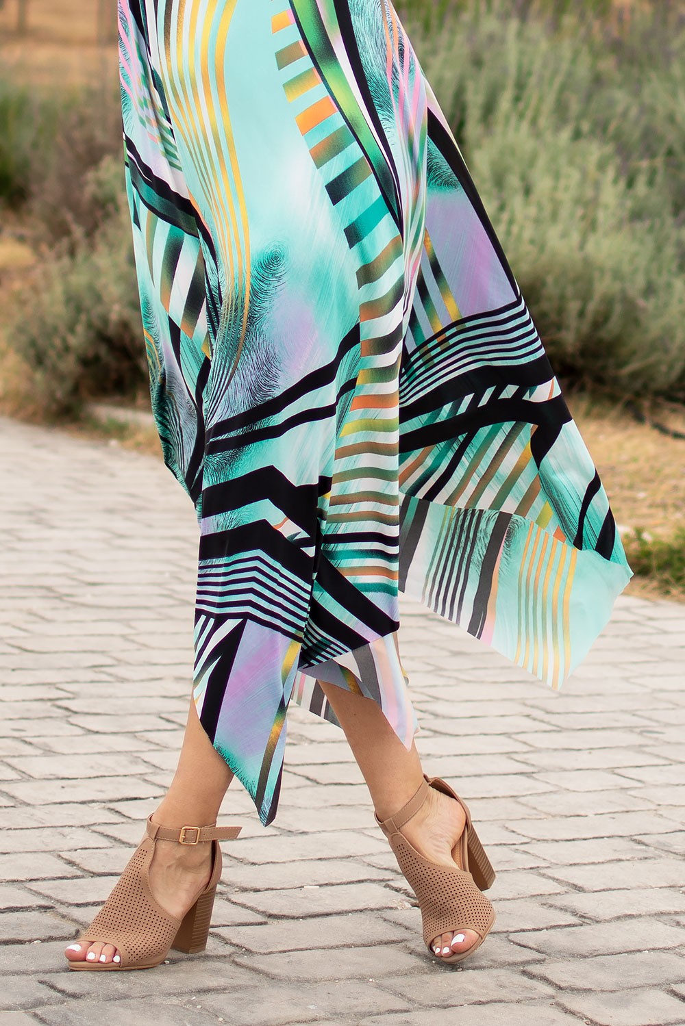 Φόρεμα μακρύ εμπριμέ