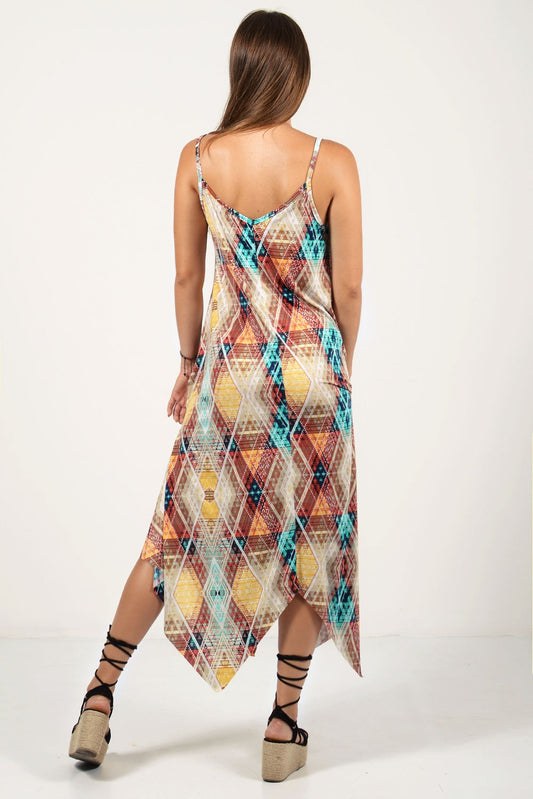 Φόρεμα μακρύ εμπριμέ