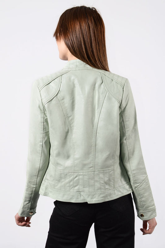 Biker Jacket από δερματίνη