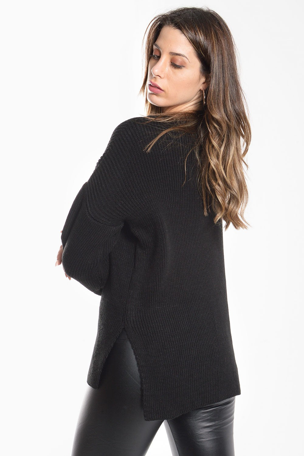 Μπλούζα πλεκτή με ανοίγματα