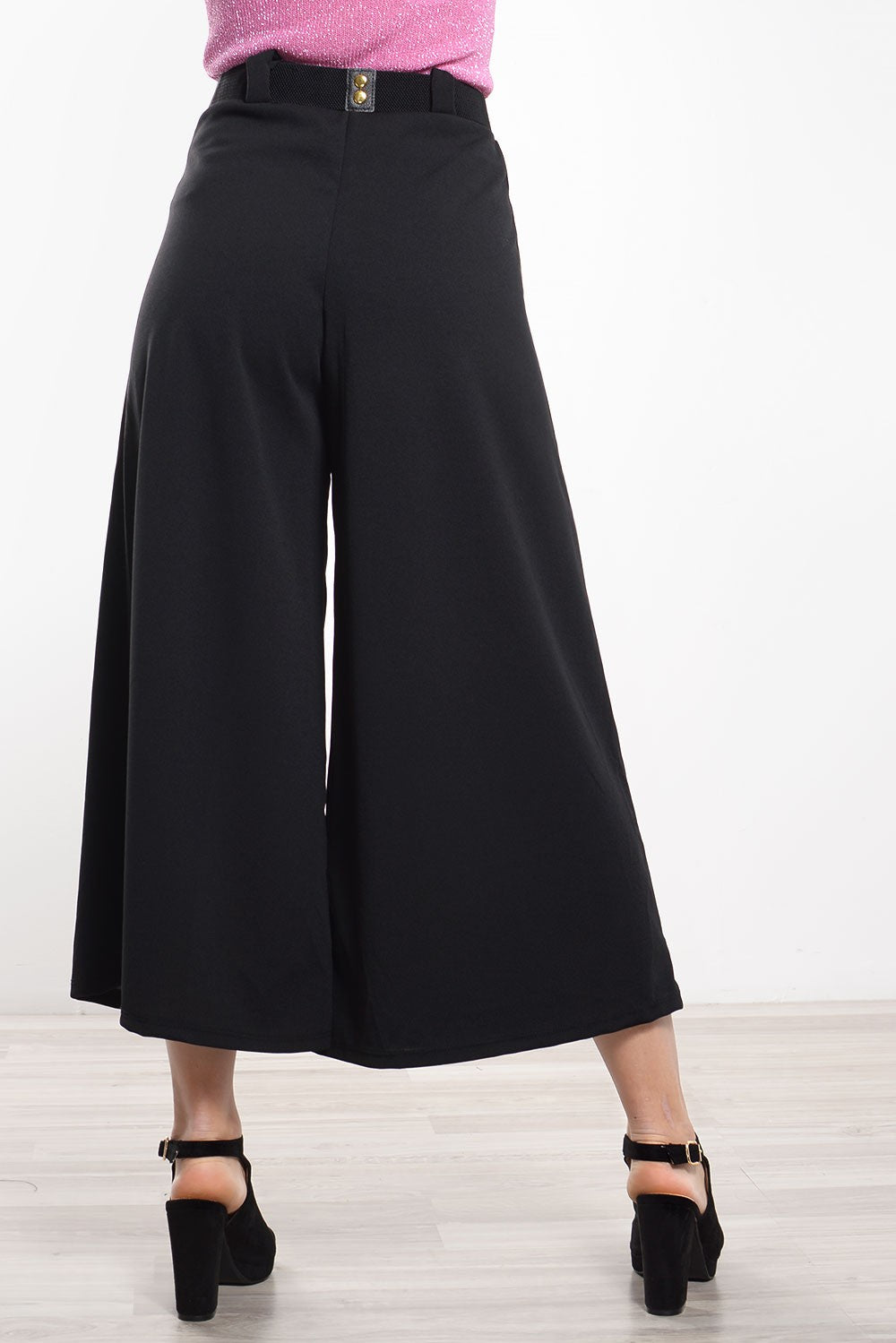 Ζιπ κιλότ με ζώνη