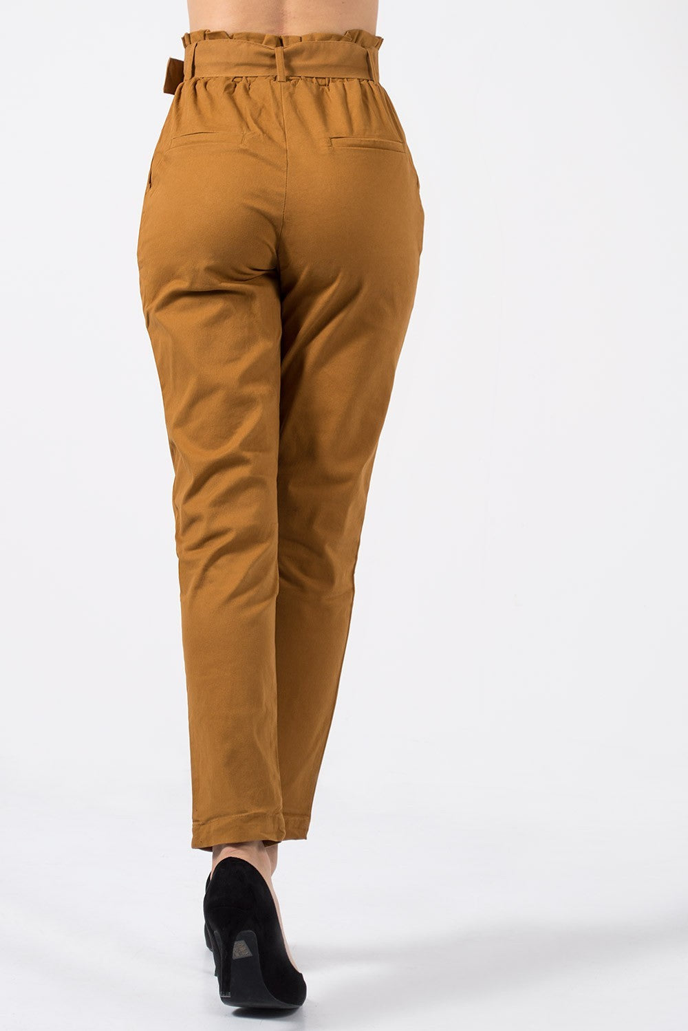 Παντελόνι ψηλόμεσο με ζώνη