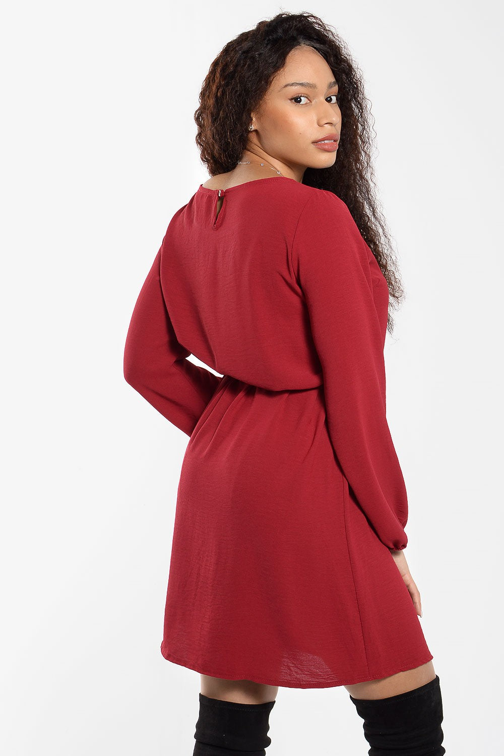 Φόρεμα mini με δέσιμο