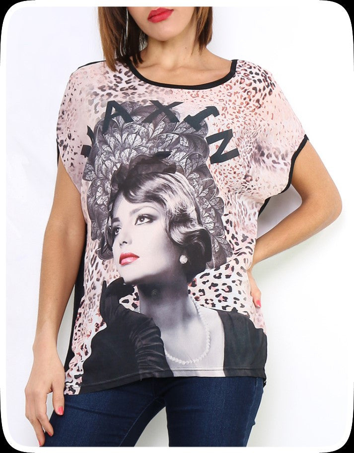 T-Shirt κοντομάνικο με στάμπα