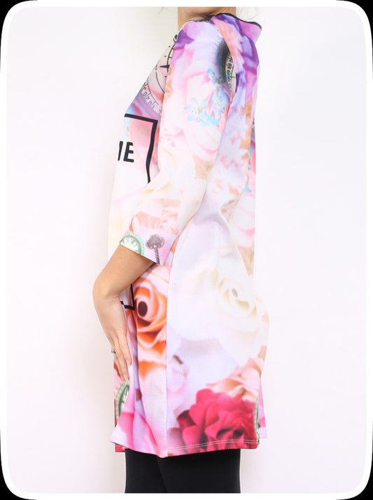 Φόρεμα printed σε Α γραμμή