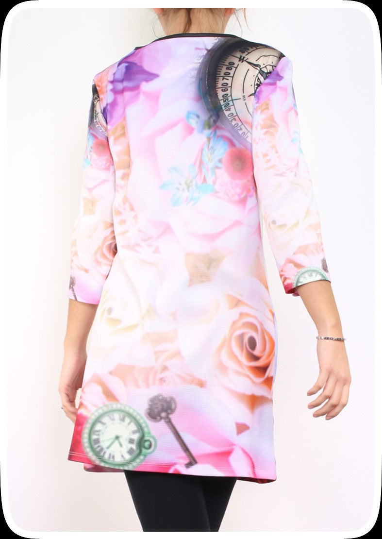 Φόρεμα printed σε Α γραμμή