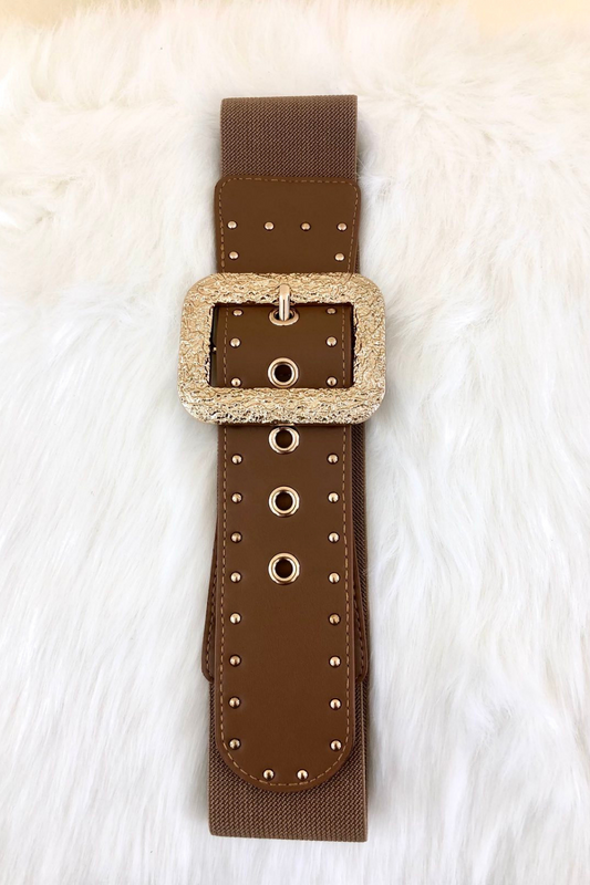 Ζώνη με λάστιχο και δερματίνη