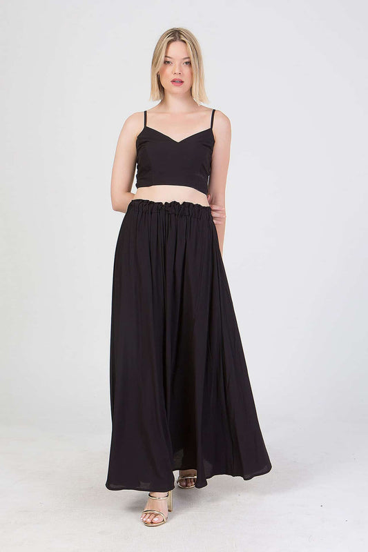 Set top cropped - φούστα maxi