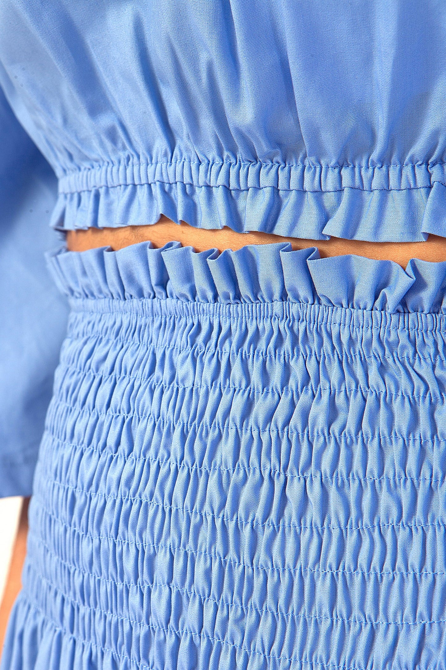 Set top cropped και φούστα