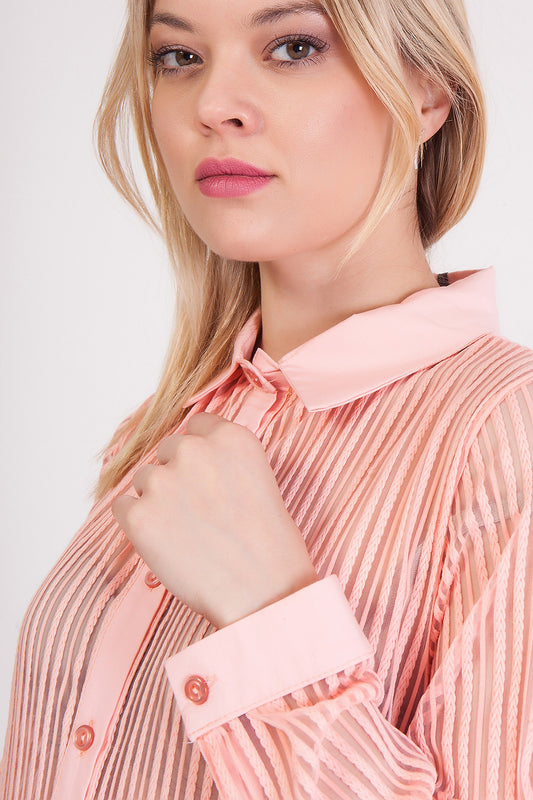 Τunic με ανάγλυφο ριγέ