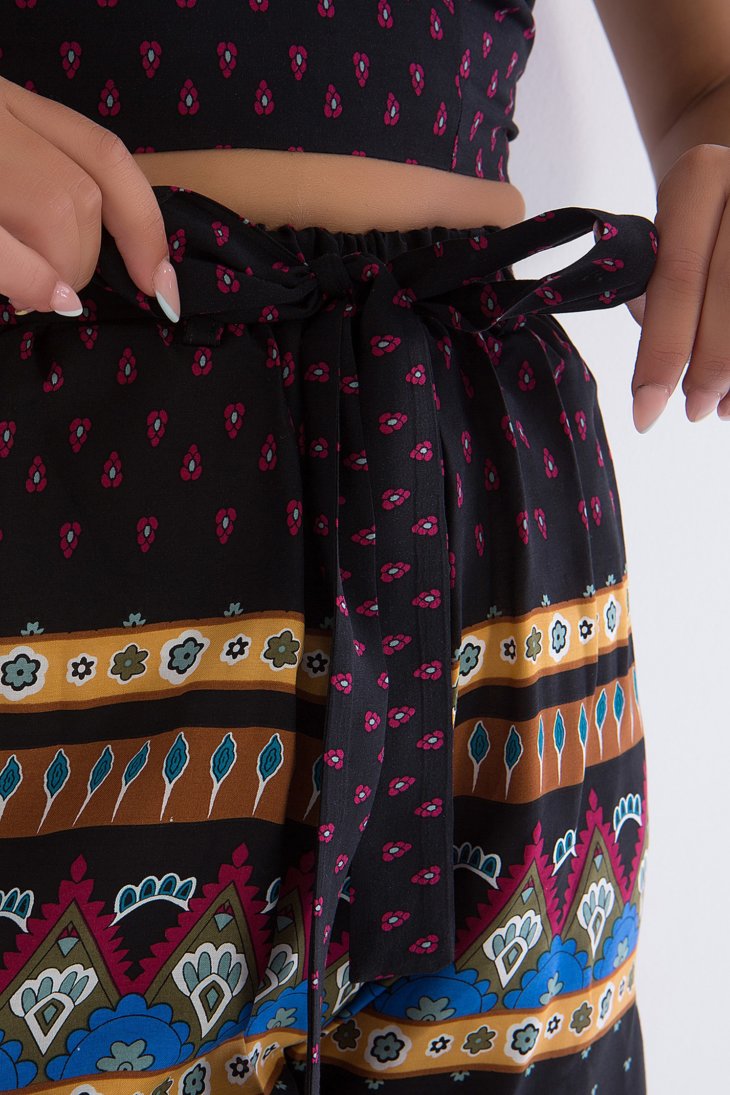 Set top & shorts floral