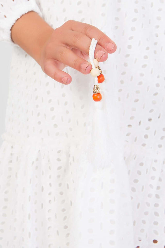 Φόρεμα mini με κοφτό κέντημα