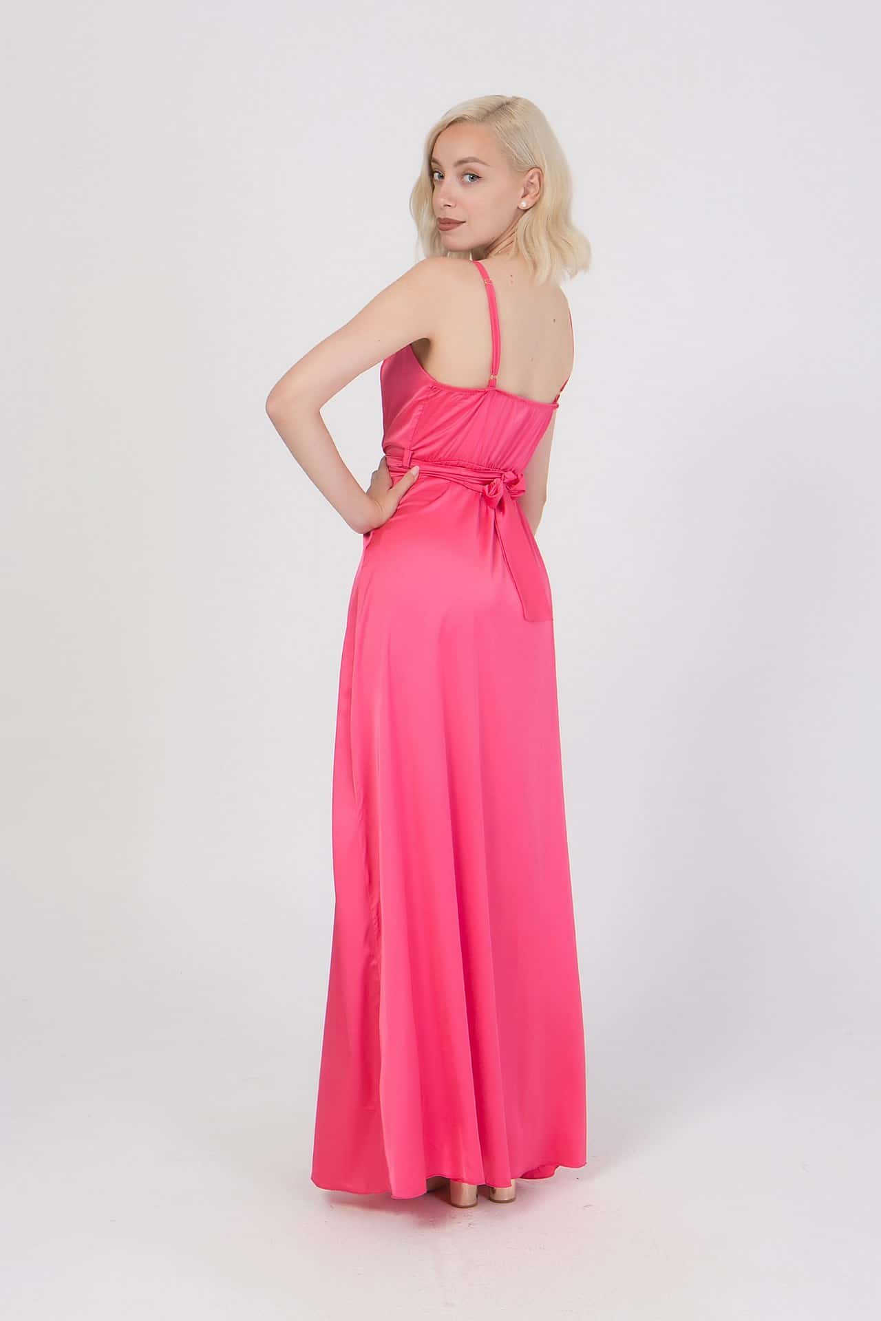 Φόρεμα satin maxi
