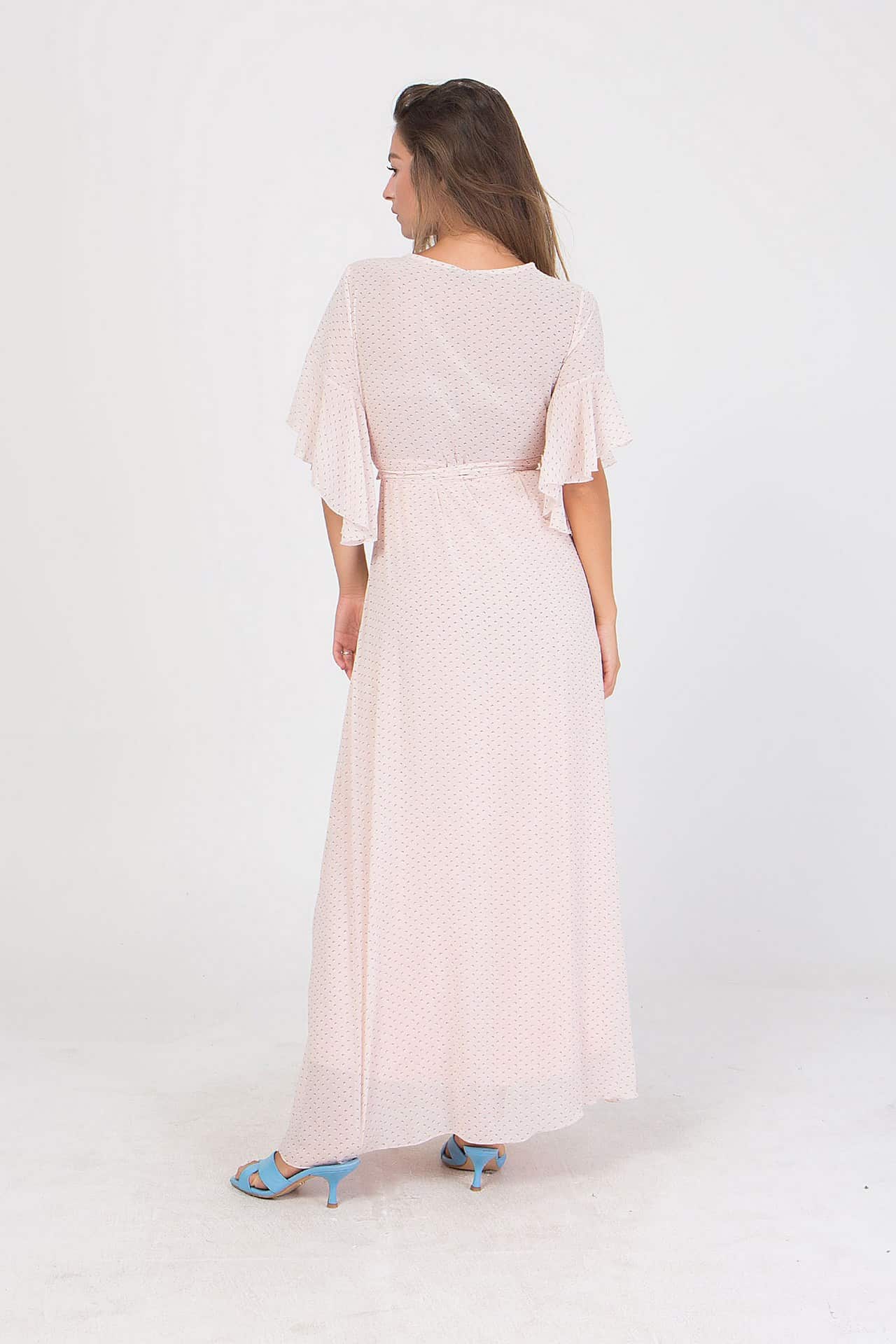 Φόρεμα maxi πουά