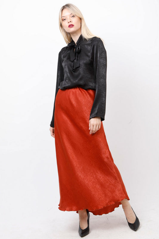 Φούστα satin maxi