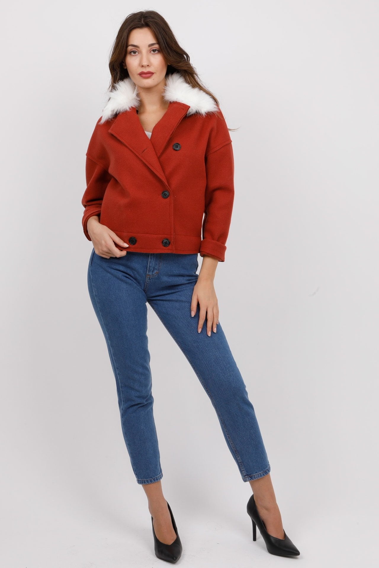 Jacket με γουνάκι