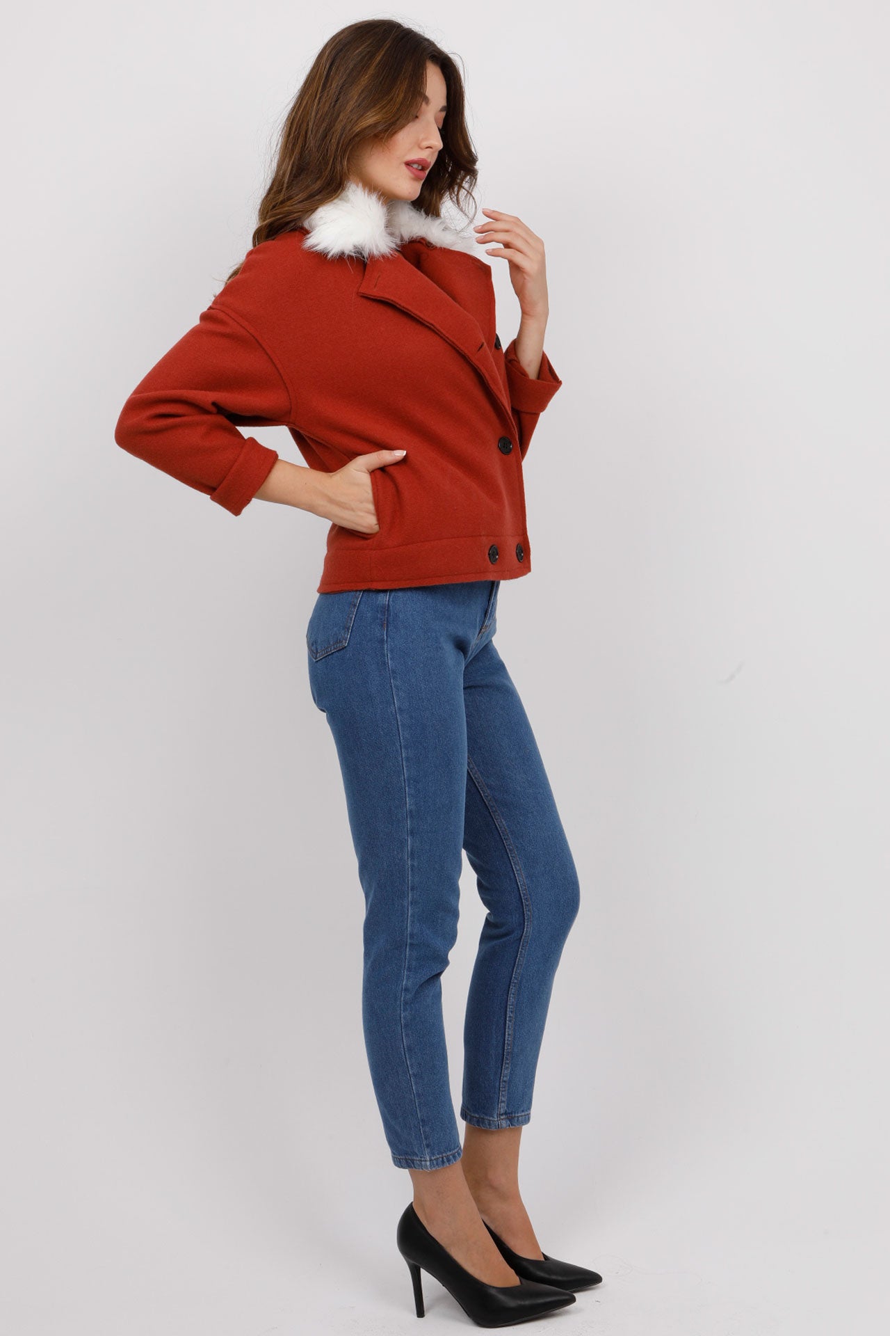 Jacket με γουνάκι