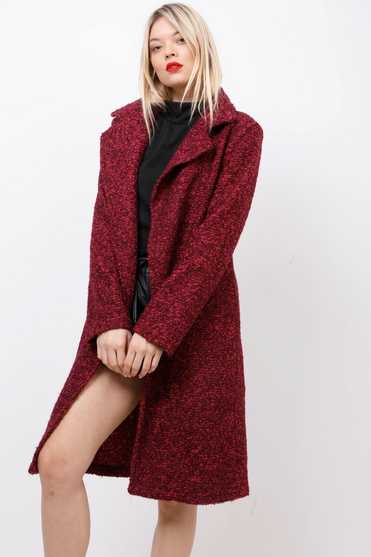 Παλτό midi μπουκλέ