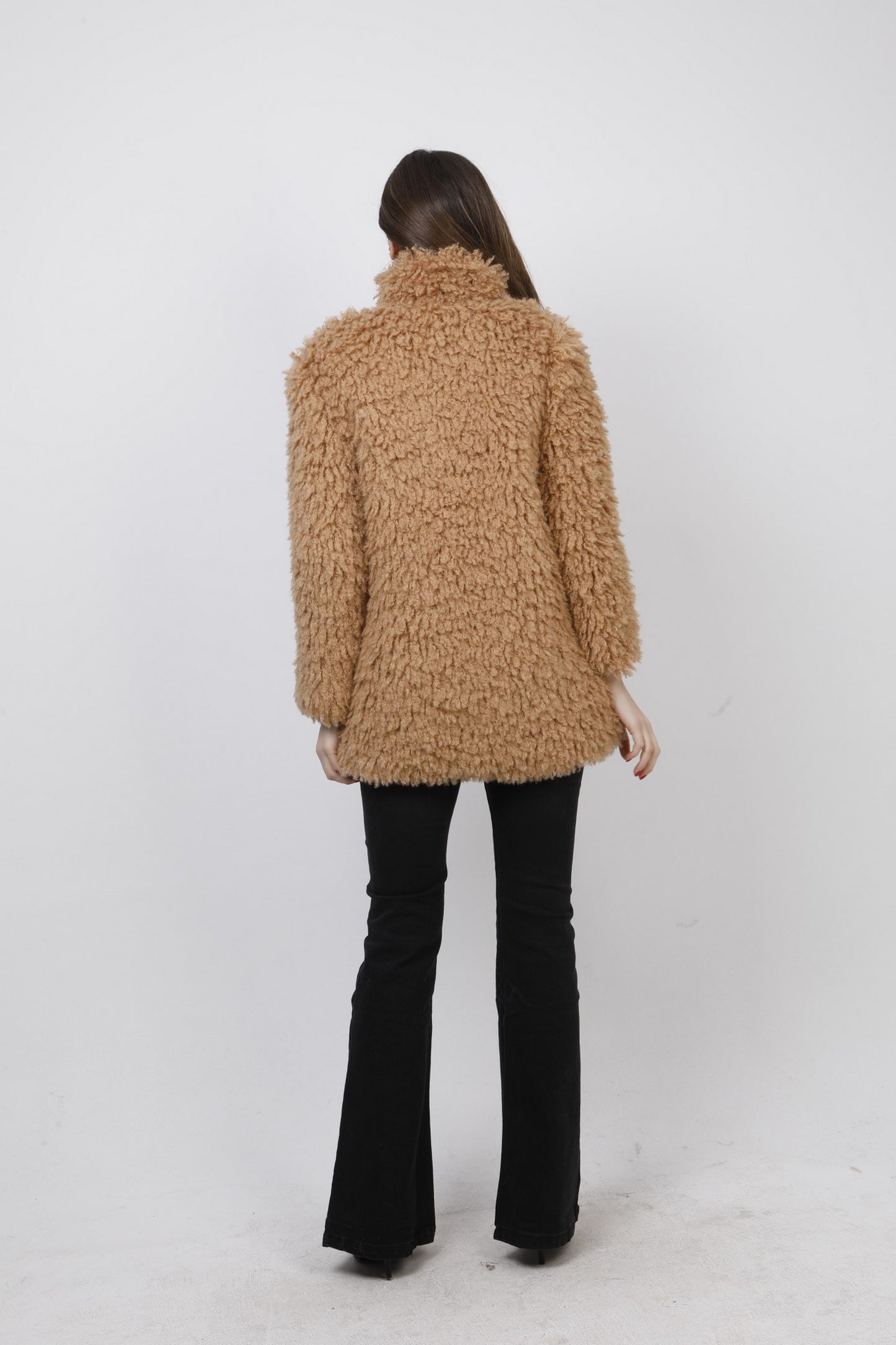 Ημίπαλτο με γούνα μπουκλέ