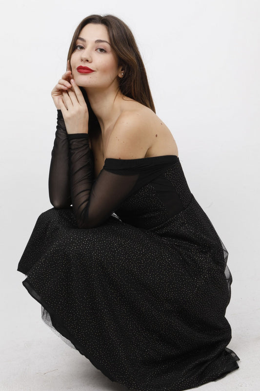 Φόρεμα midi lurex