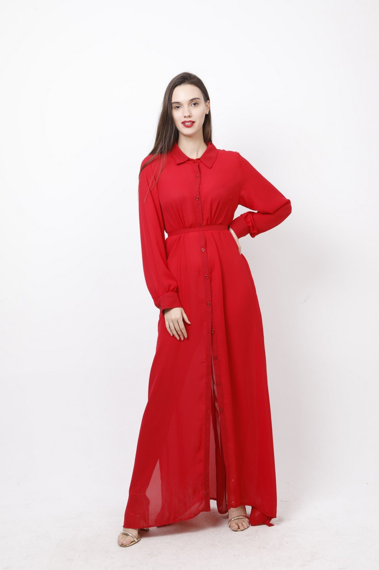 Shirt dress maxi φόρεμα