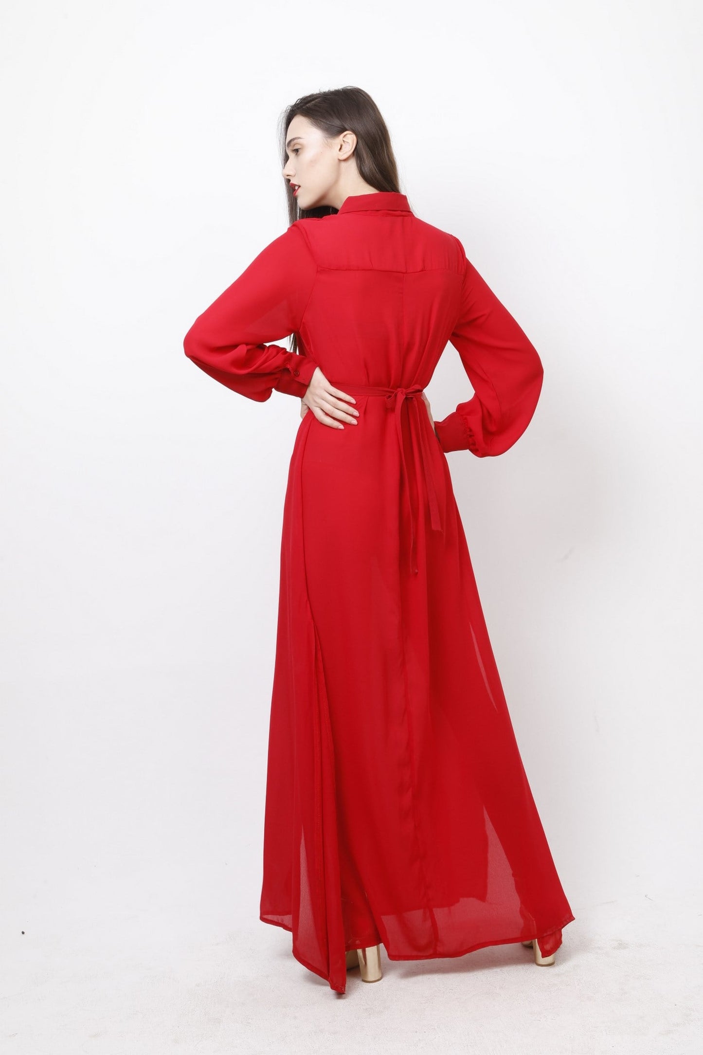 Shirt dress maxi φόρεμα