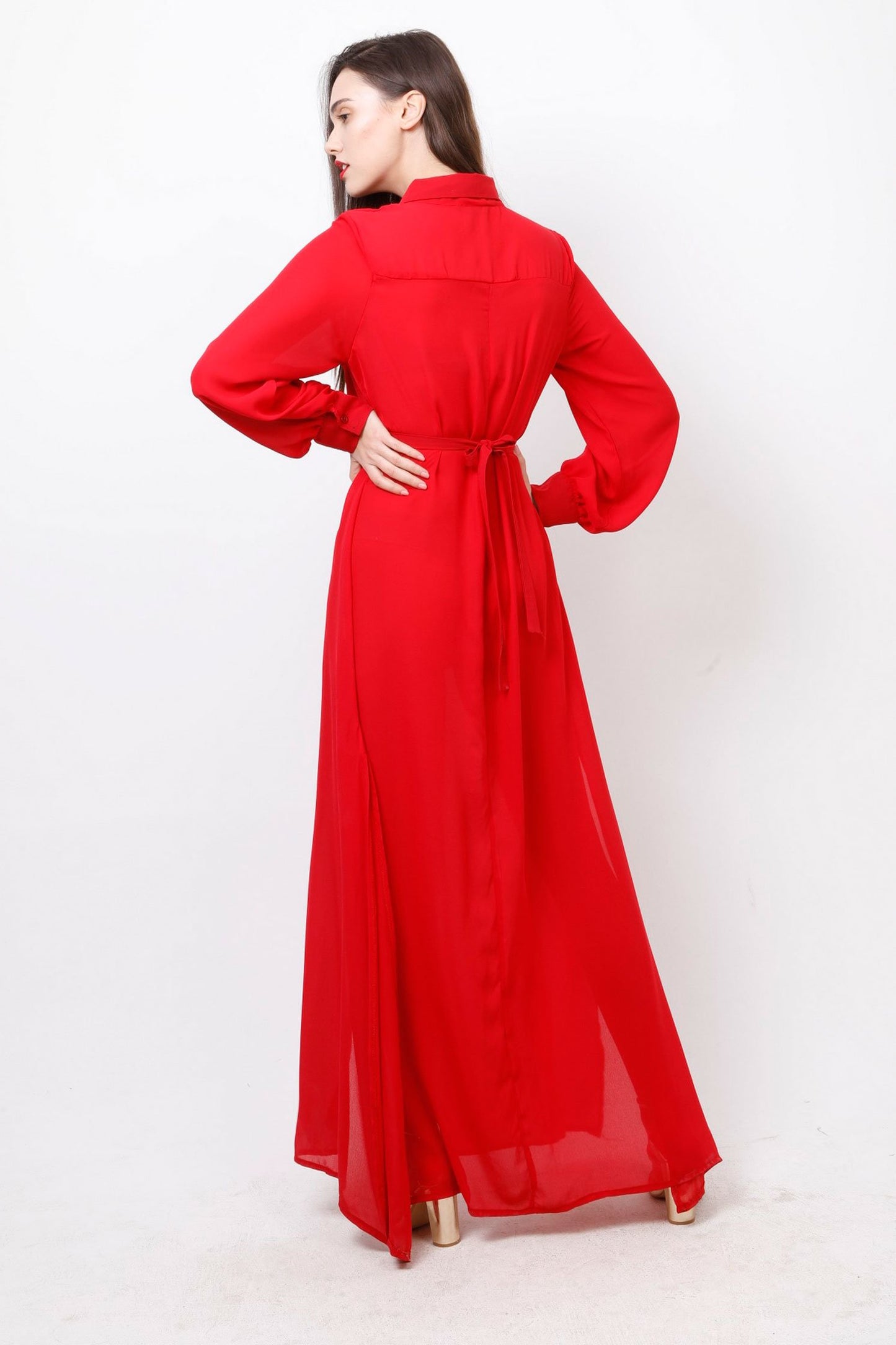 Shirt dress maxi φόρεμα
