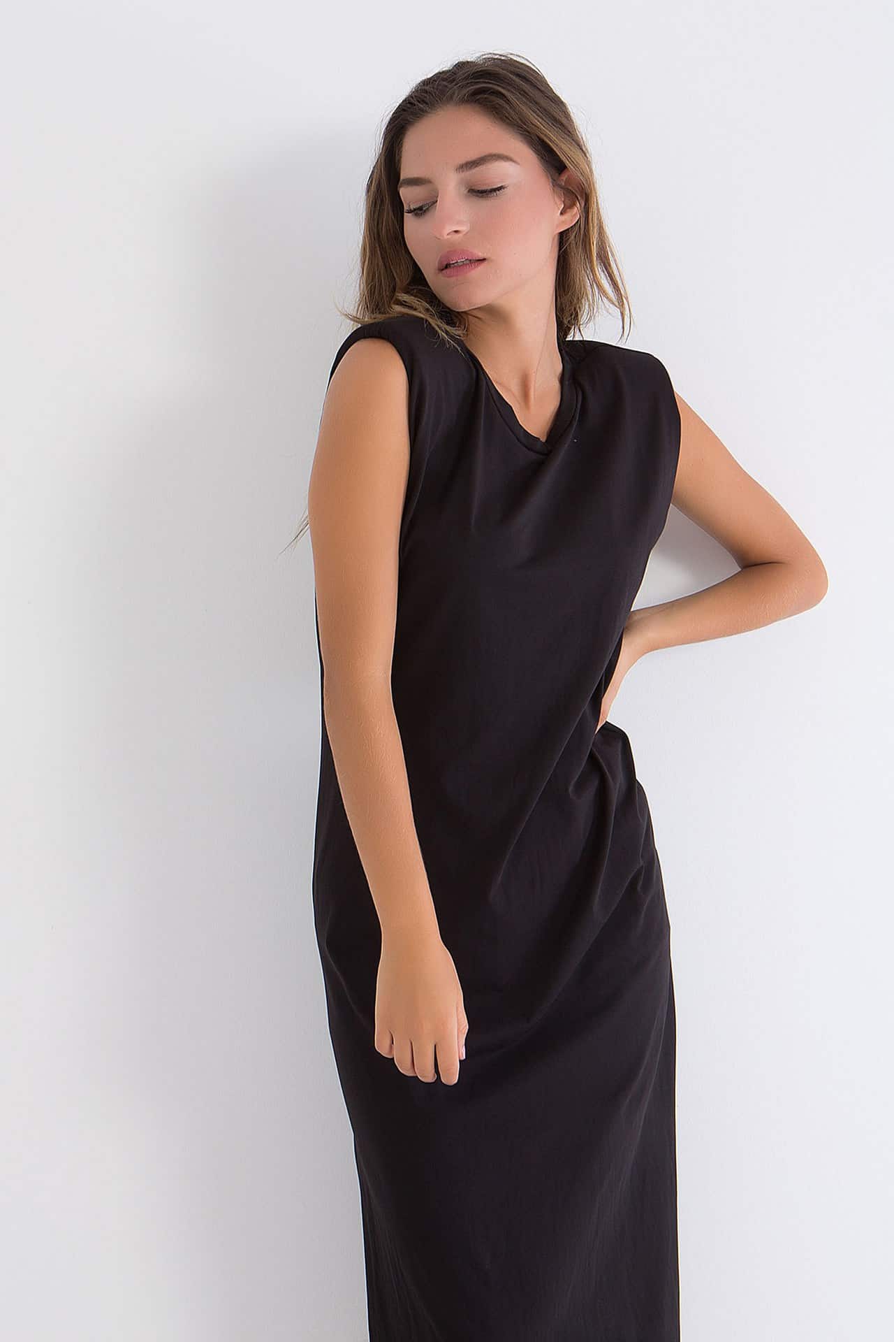 Φόρεμα maxi με βάτες