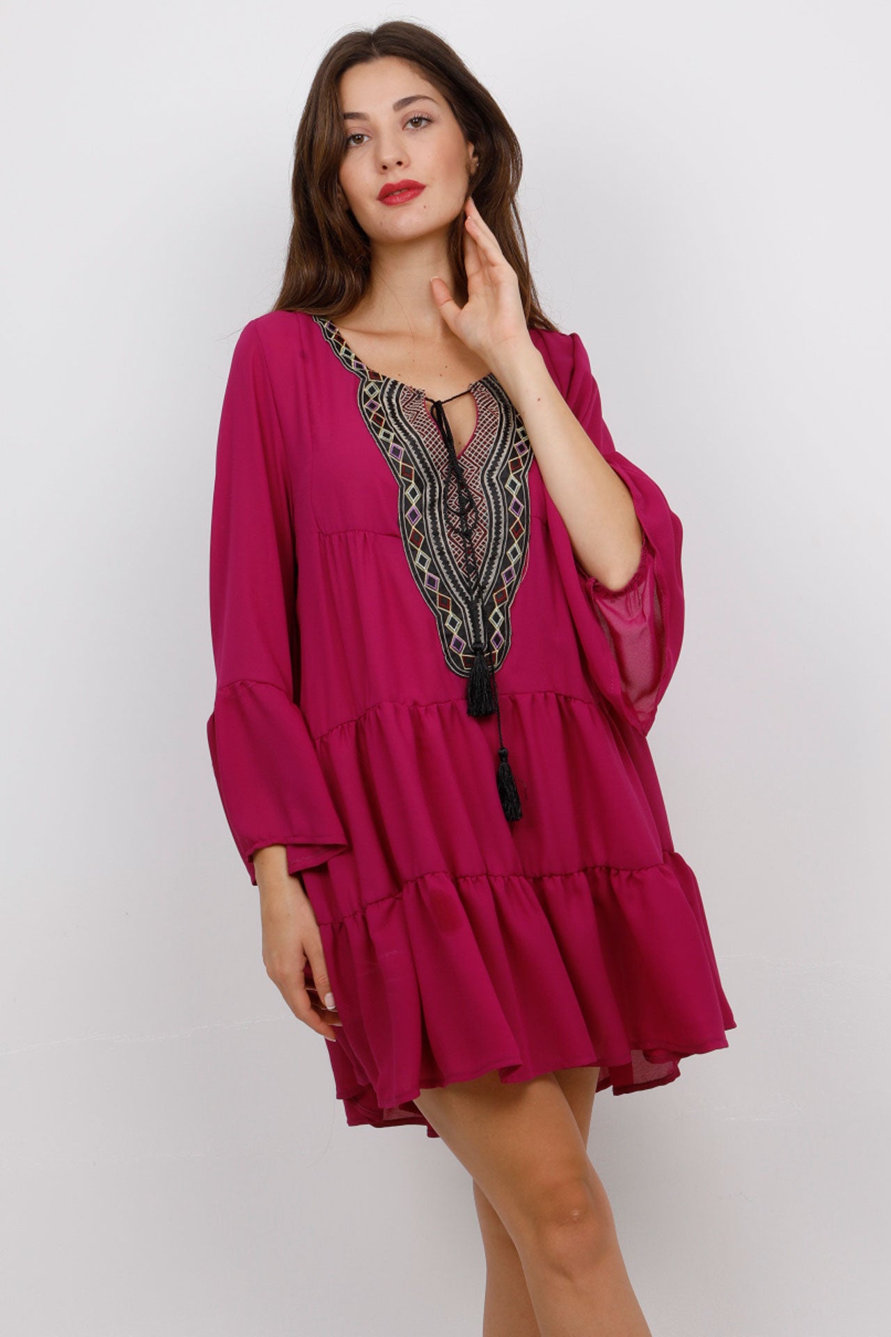 Φόρεμα boho style mini